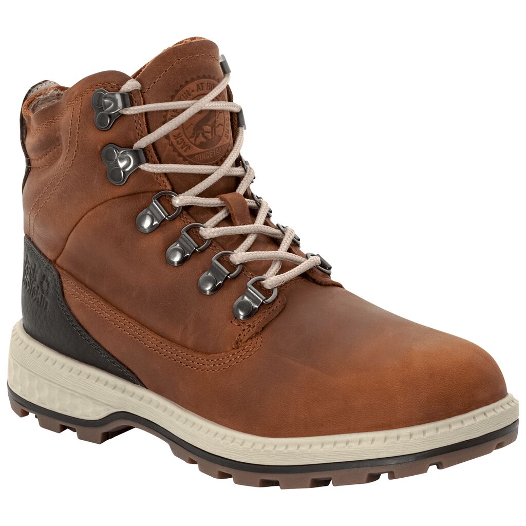 Jack Wolfskin JACK MID παπουτσια casual γυναικεια καφε/ασπρα | GR1039820